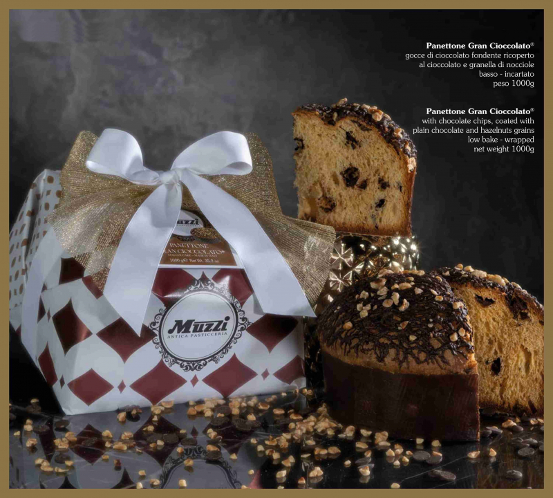 Panettone GranCioccolato® Muzzi 1 kg incartato